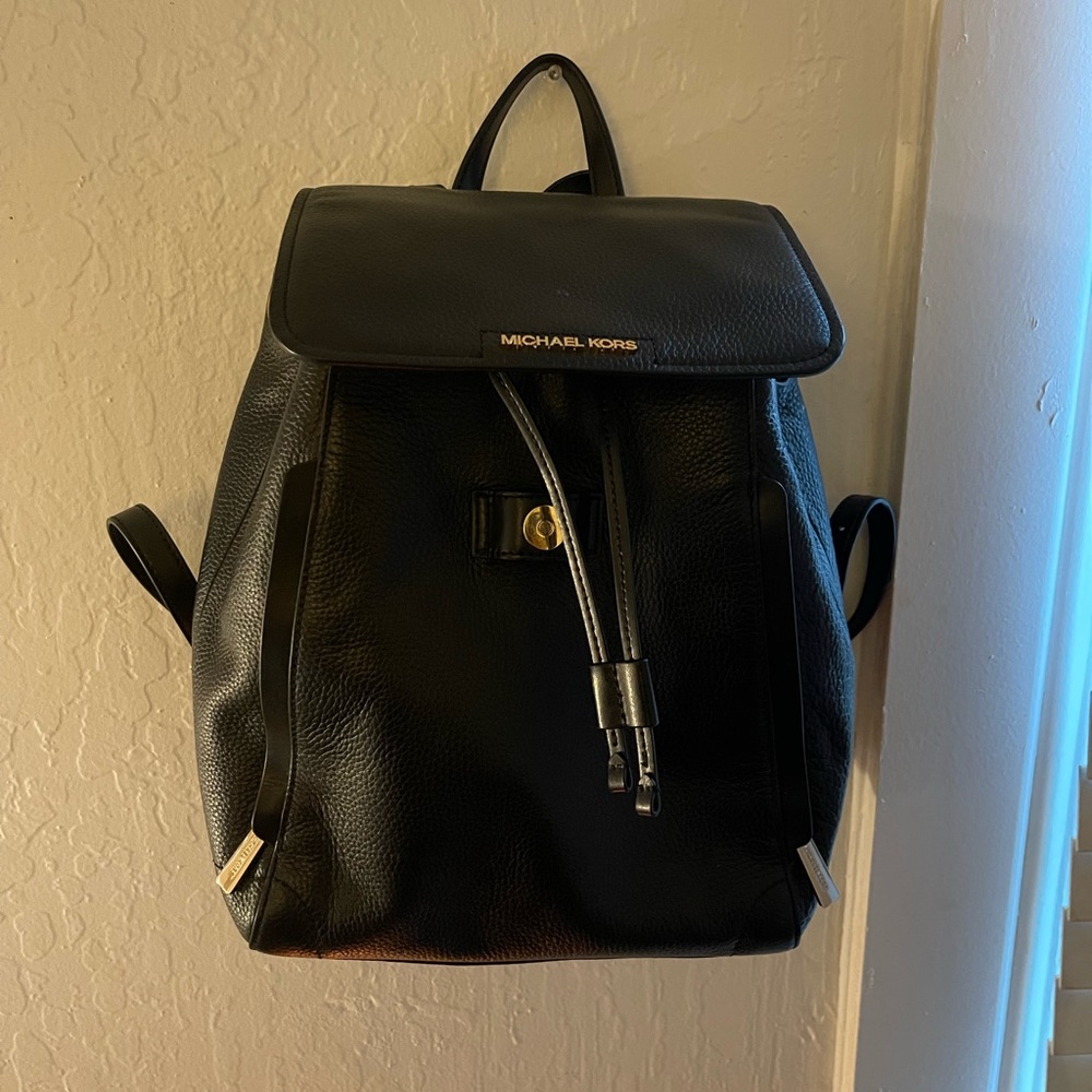 Michael Kors Medium Black Leather Bag